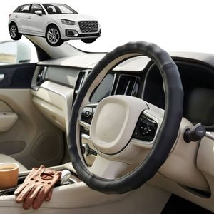 Australian Goose Steering Wheel Cover for Audi Q2 SQ2 2016 - Current (GA) Circle Black