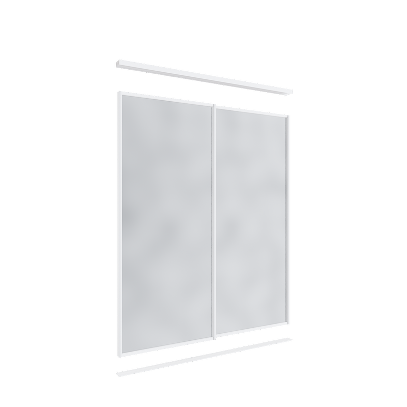 2100 x 1201-1800mm 2 Door Mirror Custom Made Package