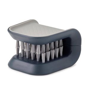 Catzon Knife and Cutlery Cleaner Brush Bristle Scrub Non-Slip Cleaning Brush-Black