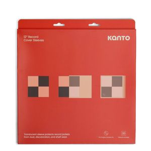 Kanto TT-CS20 Translucent Outer Cover Sleeves for 12" Vinyl Records — 20 Pack