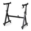 Costway Keyboard Stand Adjustable Fit 49/54/61/88Key Electric Piano Wheel-Black