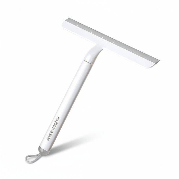 9.64-Inch White Shower Squeegee