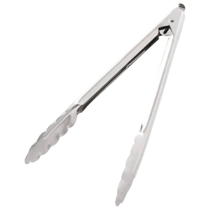 Vogue Kitchen Tongs Stainless Steel 240mm Commercial Catering Utility