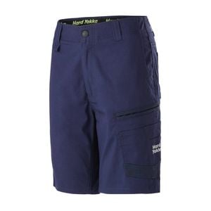 Hard Yakka Navy Women's Raptor Mid Shorts - Size 16