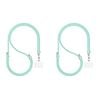 2PK EFM Santorini Hands-Free Universal Mobile Phone Lanyard Holder Mint Green