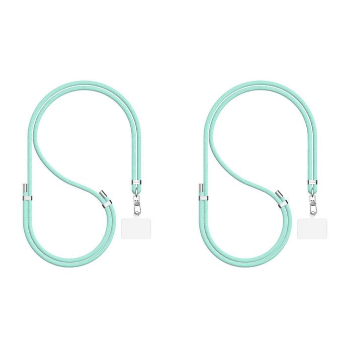 2PK EFM Santorini Hands-Free Universal Mobile Phone Lanyard Holder Mint Green