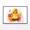 Baby Chic in Flower Garden  Print 100% Australian Made 90x60cm  (Poster)