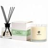 Nicola Spring Soy Wax Scented Candle & Reed Diffuser Set - Sage Retreat - 400g Candle 45 Hour Burn & 200ml Diffuser 60 Day Scent