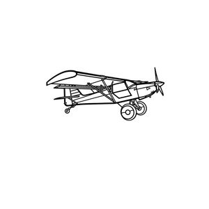 Ignite Laser Kitfox S7 STi - Light Sport Aircraft Silhouette Metal Wall Art Rustic Metal 15.7 inch - 40 cm