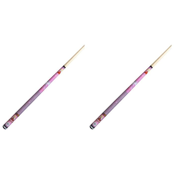 2PK Formula Sports Rumpus Kids 48 Inch Wooden Cue Stick - Princess