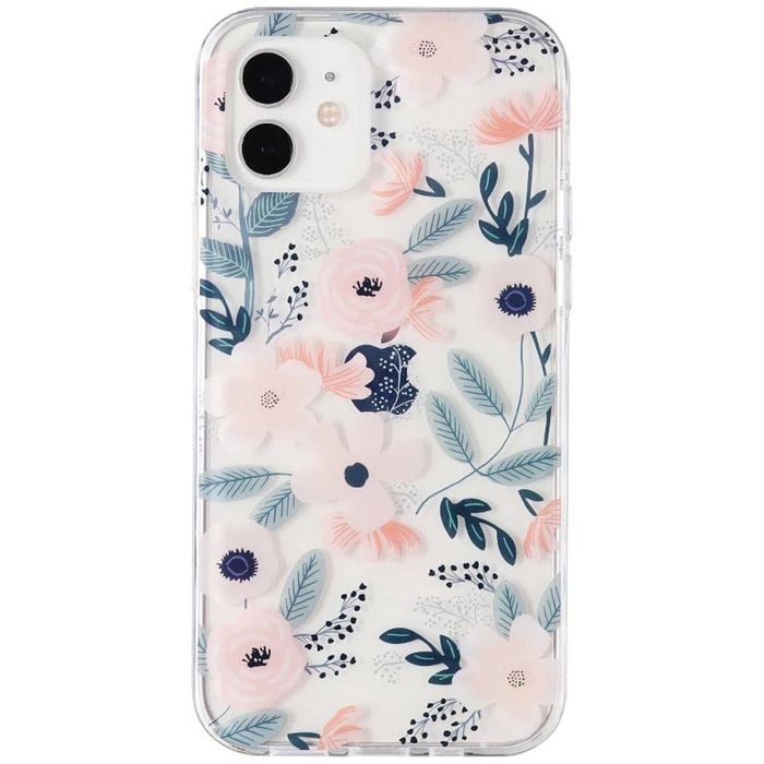 Flower Floral Shockproof Case Shockproof Cover - For Apple iPhone 11 (Pink)