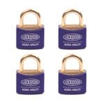 Lockwood 30mm Body 19mm Shackle Opening 110 Series Padlock - Quad Pack