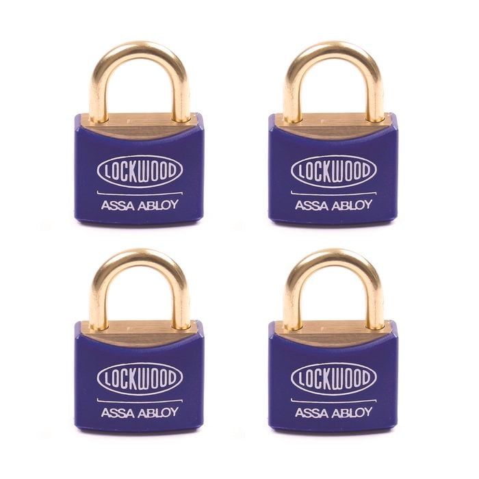 Lockwood 30mm Body 19mm Shackle Opening 110 Series Padlock - Quad Pack