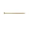 Zenith 10G x 100mm Gold Passivated Countersunk Rib Head Chipboard Screws - 50 Pack