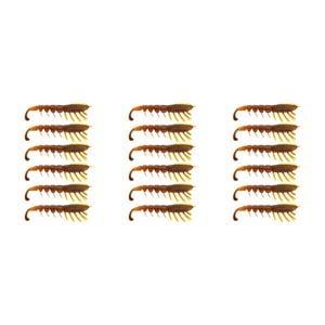 3x 6PK 3In Rapala Crush City The Imposter Plastic Prawn Lures - Motor Oil UV