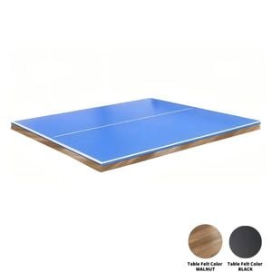 TOPONE Double Sided 7FT/8FT Table Top Conference Table/Dinner Table-Black/Walnut /Table Tennis 15mm - Walnut, 7FT TOP