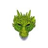 Great Pretenders Rubber Dragon Mask Kids/Children Costume Green 3y+