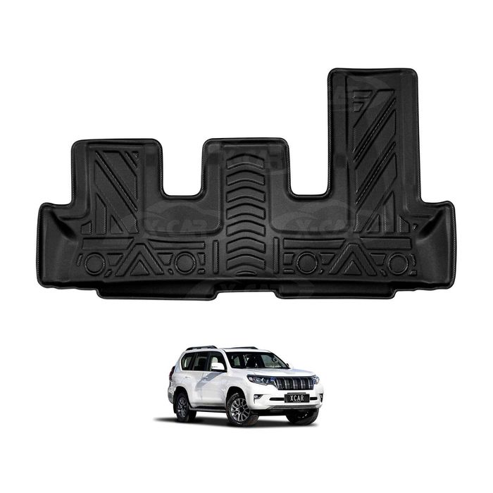 Third Row Seat Floor Mat For Toyota Prado 150 Series 7 Seater 2009-2024 Heavy Duty All Weather Car Mats Carpet Liner Set