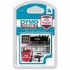 Dymo Durable Labels 12mm X 3m - White On Black