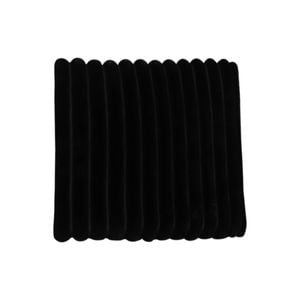 SOGA Black Corduroy Square Cushion Soft Leaning Plush Backrest Throw Seat Pillow