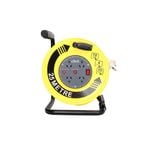 Click 25 Metre Heavy Duty 4 Outlet Cable Reel