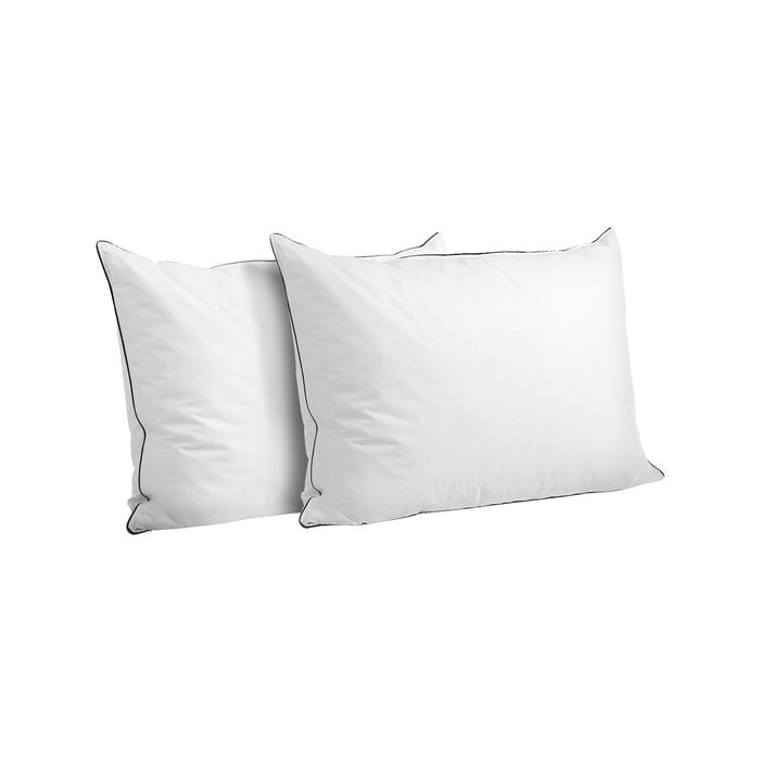 Bedra Pillow Duck Feather Down Standard Pillows - Twin Pack