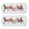 2PK Ashdene Horses By Charlotte Rectangular Serving Sandwich Tray 38x16.5cm
