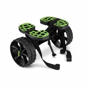 Outdoor360 Adjustable Kayak Roller & Canoe Cart Trolley W/ Adjustable Straps