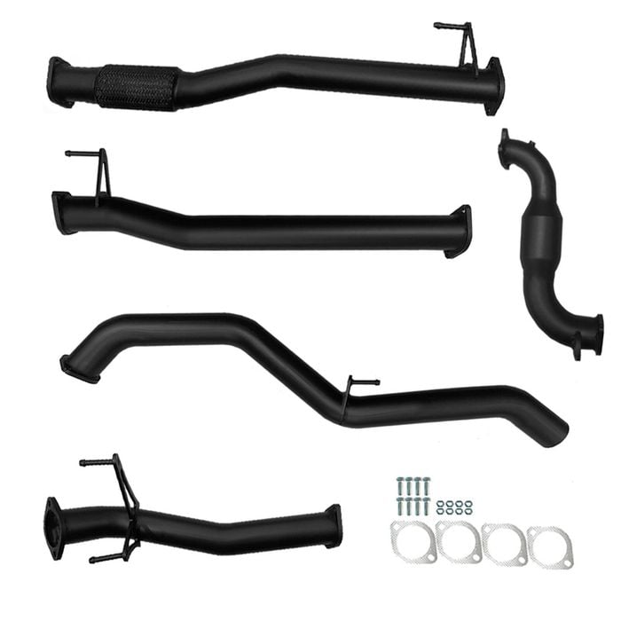 Ignite Exhausts Turbo Back For Isuzu D-max 3l 3" Cat & Pipe Black Aluminised Steel