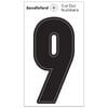 Sandleford Cut Out Numeral "9" 85mm Black Self Adhesive