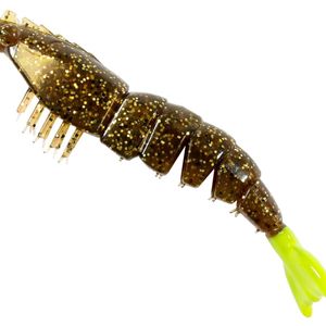Z-Man EZ ShrimpZ Unrigged 3.5 4pk Rootbeer / Chart Tail"