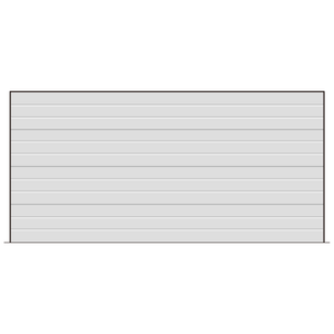 B&F Garage Door 0-2400 x 5305-5500mm Surfmist Tuscan Sectional Garage Door