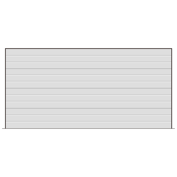 B&F Garage Door 0-2400 x 5305-5500mm Surfmist Tuscan Sectional Garage Door