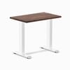 Desky Fixed Height Mini American Rustic Pine Softwood Desk 800 X 500mm White Frame