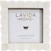 LVD 5x5 Picture/Photo Frame Scallop Bone/MDF White