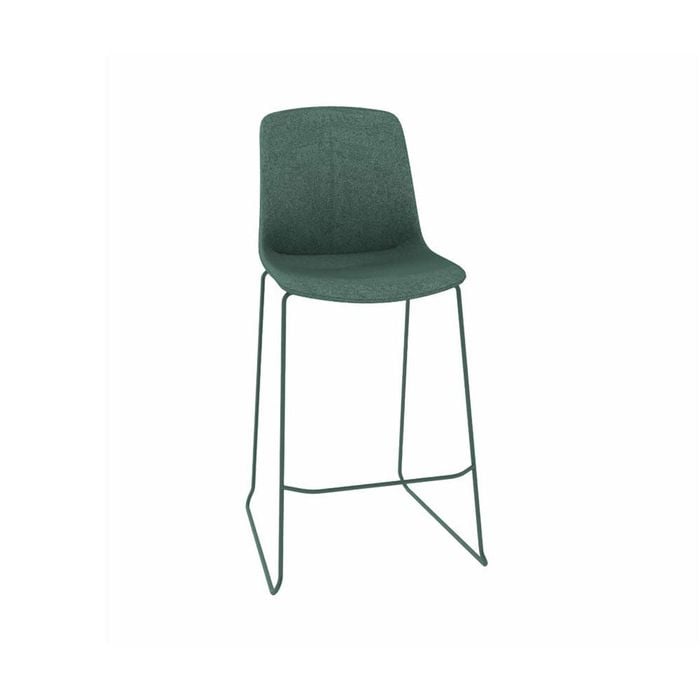 Olg Vista Rise Bar Stool Moss Shell Upholstered Seat And Back