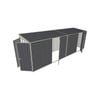 Build-a-Shed 1.5 x 6 x 2m Dual Hinged Side Door Skillion Shed - Grey