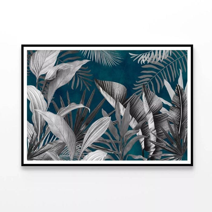 Tropical Leaves Style  Print 100% Australian Made 90x60cm  (Poster)