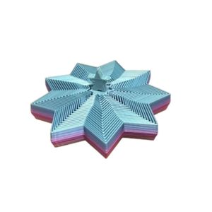P&P Blue 3D Printed Stretchable Christmas Tree Fidget Stress Relief Holiday Decor Toy