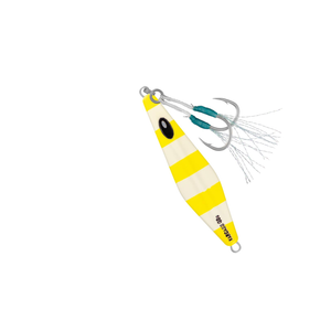 Halco Karcass Slow Pitch Fishing Metal Jig 40g R13 Barred Banana