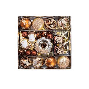 Catzon 61 Pcs Christmas Ornaments with Donuts Snowflakes Gnomes for Xmas Tree Decor-Set 4
