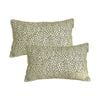 SOGA 2 Pack Olive Green Speckled Throw Pillow 35cm