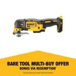 DeWALT 18V XR Li-Ion 3 Speed Oscillating Multi Tool DCS356N-XJ - Skin Only