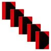 5pk Spirax A4 Writing Notebook Office/school Stationery 200-pages Black/red
