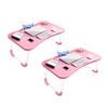 SOGA 2X Pink Folding Portable Bed Table