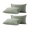 2x 2pc Renee Taylor 400tc Egyptian Cotton Standard Pillowcase Pair Basil