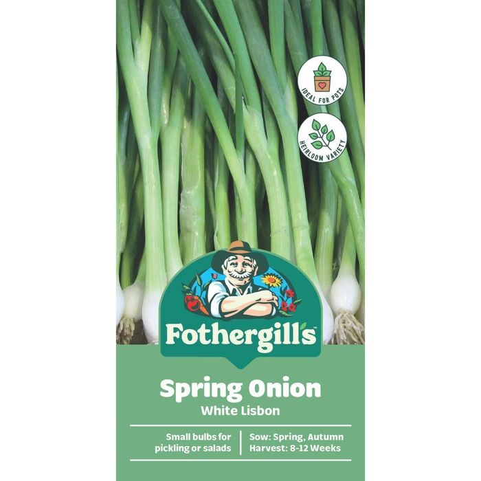 Fothergill's White Lisbon Spring Onion Vegetable Seeds