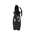 3pc Mirage Challenger Adult Mask/Snorkel/Flipper Set Black Large