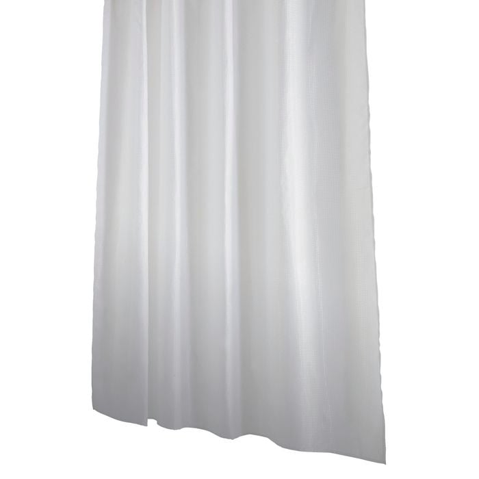Barelli 180 x 180cm Pearly Hookless Polyester Shower Curtain