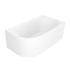 Amelie Deauville 1700mm Corner Bath Rh Gloss White Overflow